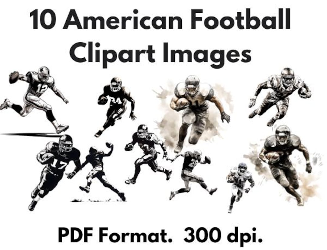10 American Football Clipart Images PNG Format Etsy