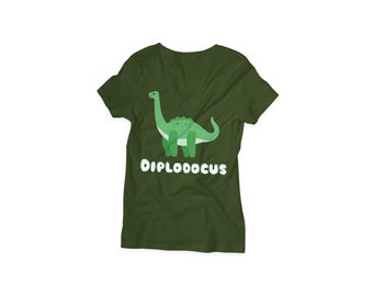 Diplodocus Dinosaur Cricut and T Shirt Printable Template SVG & PNG