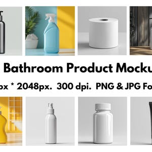 26 Badezimmer Produkt Mockups - JPG & PNG Formate