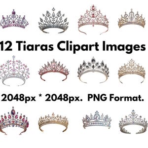 12 tiaras (formato PNG)