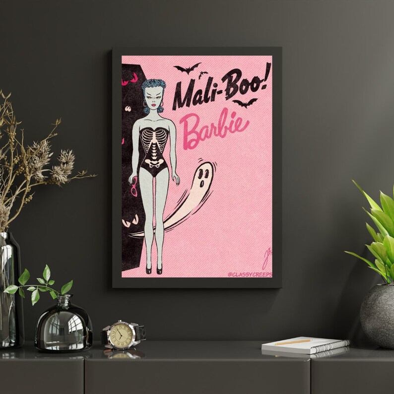 VINTAGE Barbie Halloween Wall Art PDF Print Download - Etsy