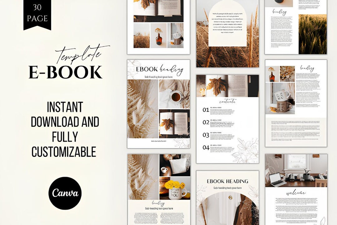 Ebook Template Canva ebook and Workbook - Etsy