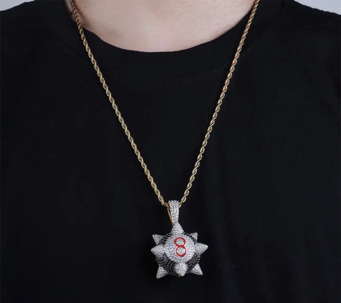 Trippie redd 2024 8 ball necklace