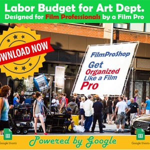 Budget Template for Film Productions in Google Sheet