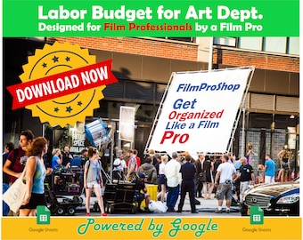 Budget Template for Film Productions in Google Sheet