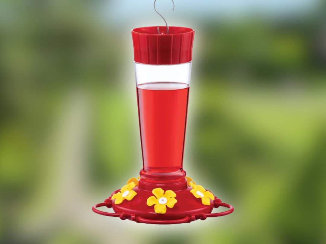 Plastic Red Hummingbird Feeder Leak Proof Ant Moat Never Etsy