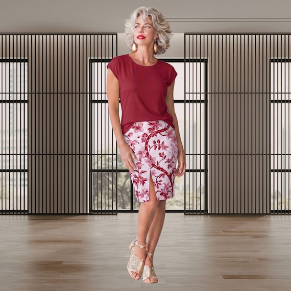Berry Luxe Round Neck Tee | Soft Raspberry Boutique Top | Minimalist Capsule Wardrobe Shirt