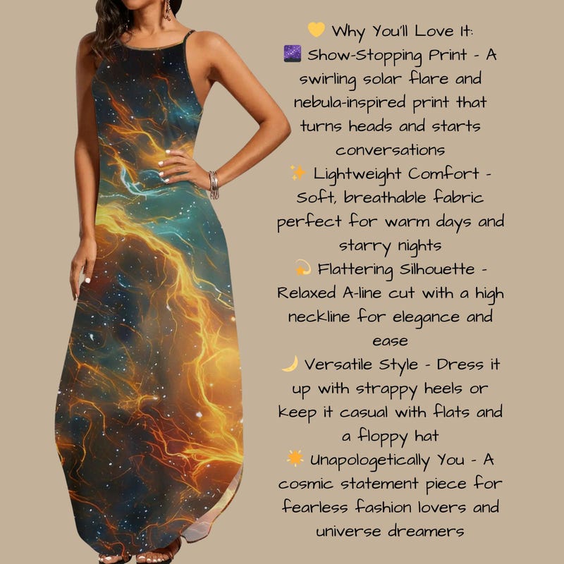 Scoop Neck Seamed Dress - Galaxy