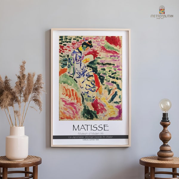 Henri Matisse Poster, La Japonaise, Home Wall Poster, Exhibition Print, Office Decor, Art Gallery Wall, Gift for Home, Wall Art, Matisse Art