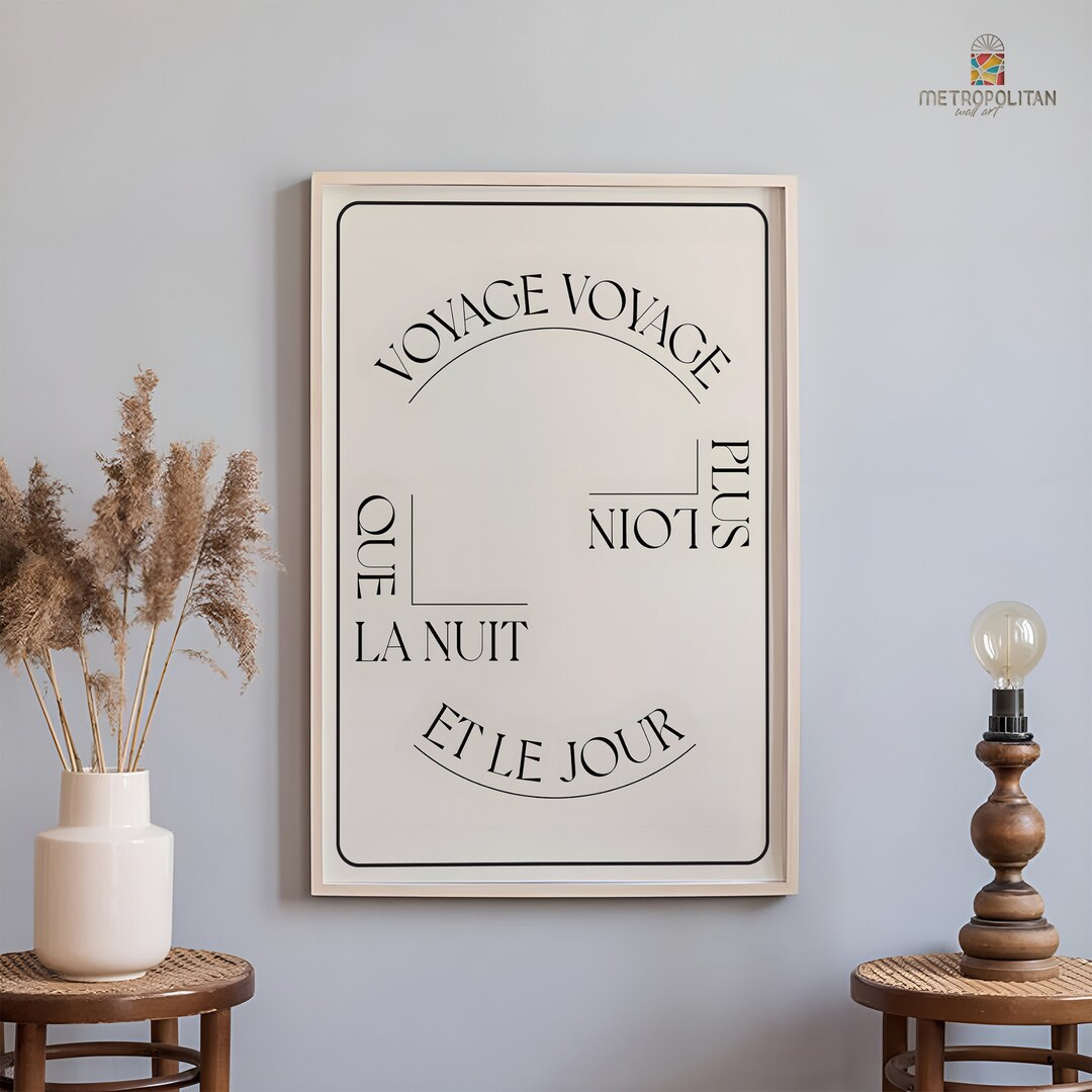 French Poem Print, Poetry Quote, French Print, Wall Art, Poem Poster ...