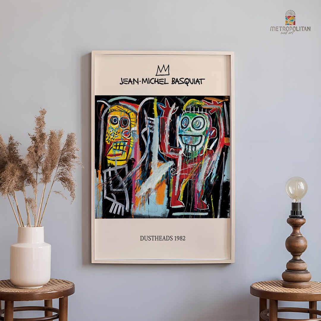 Dustheads, 1982 - Jean-Michel Basquiat - Framed art Print main image 1