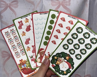 A6 Christmas Saving Challenge Bundle | 6 Handmade Non-Laminated Set