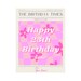 Happy Birthday Card Newspaper Design, Printable Canva Template, DIY ...