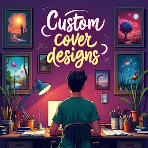 Diseño de portada de libro completo personalizado / Listo para imprimir y eBook para autores / Fantasía, Romance, Ciencia Ficción, Terror