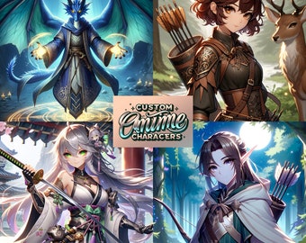 Anime Digital Art Commission Benutzerdefiniertes Charakterporträt, DnD-Charakter-Auftrag, Nude Anime NSFW-Auftrag, Furry Art-Auftrag