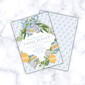 Pastel Easter Brunch Invitation – Egg Hunt Party Invite (Digital Download) image 2