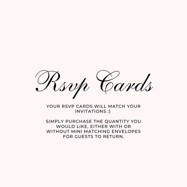 RSVP Cards