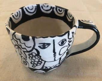 Beautiful Day - Hand-made and Hand-painted One-of-a-kind Ceramic Mugs