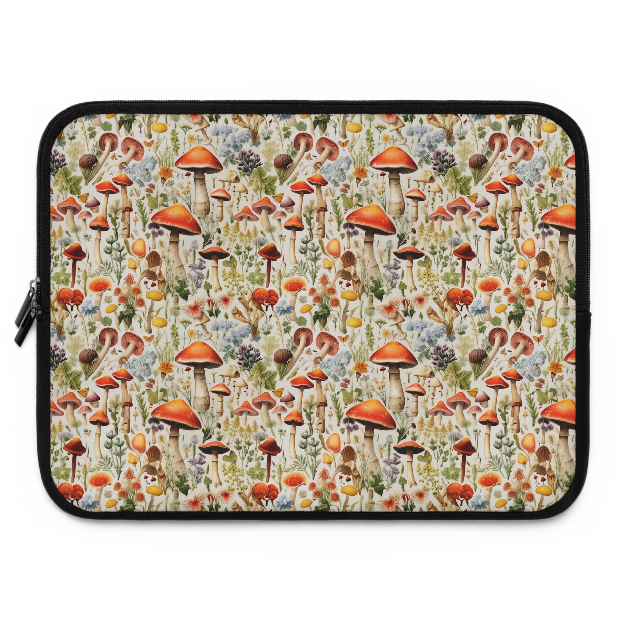 Cottagecore Laptop Sleeve Floral Design Laptop Sleeve Etsy