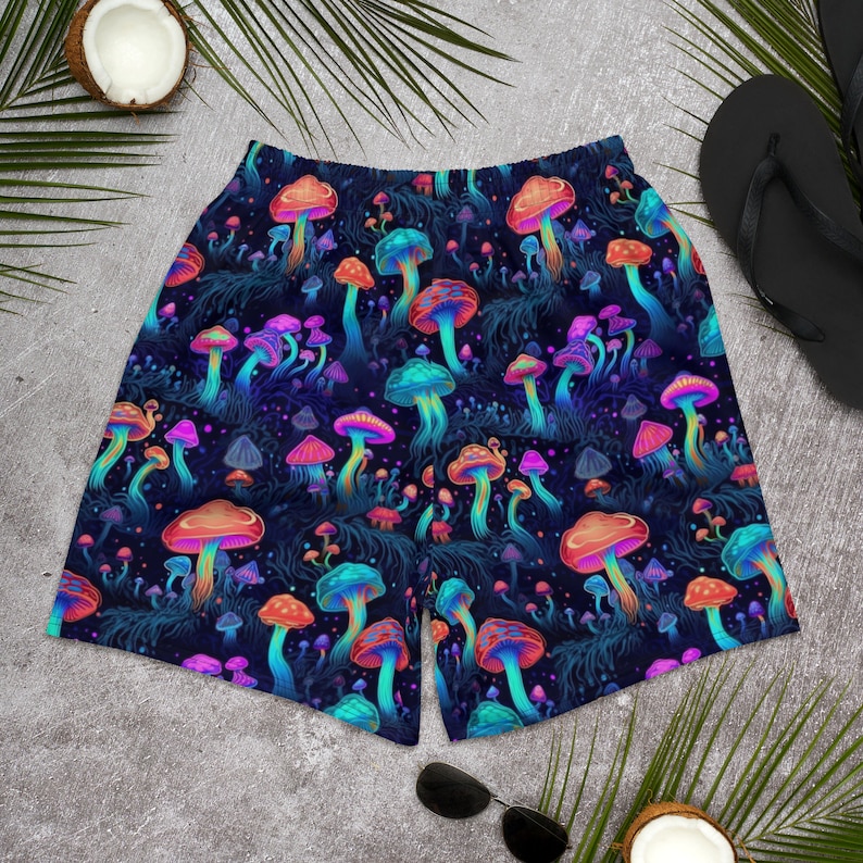 Rave Outfit, Rave Shorts, EDC Wear, Burning Man Wear, Mushroom Lovers