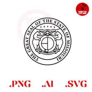 Missouri State Great Seal Logo Emblem Digital Vector .ai, .svg, .png