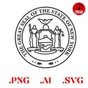 New York State Great Seal Logo Emblem Digital Vector .ai, .svg, .png