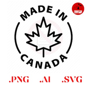 Gemaakt in Canada Logo Embleem Digitale Vector .ai, .svg, .png