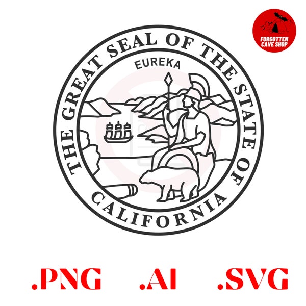 California State Great Seal Logo Emblem Digital Vector .ai, .svg, .png