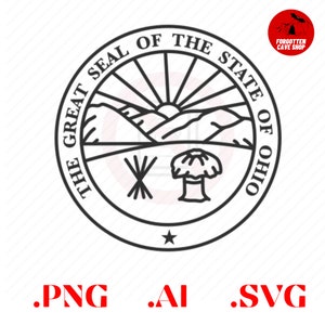 Ohio State Great Seal Logo Emblem Digital Vector .ai, .svg, .png