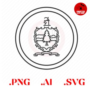 Vermont State Great Seal Logo Emblem Digital Vector .ai, .svg, .png