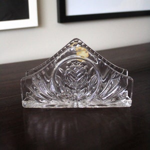 Vintage Pressglas Serviettenhalter