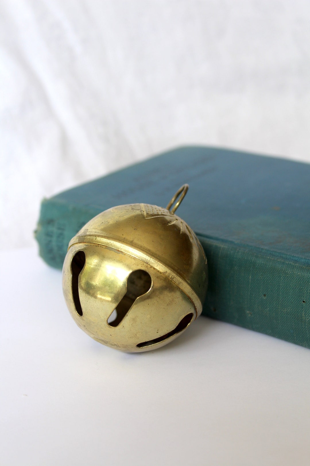 Vintage Brass Bell Door Sleigh Bell Etsy