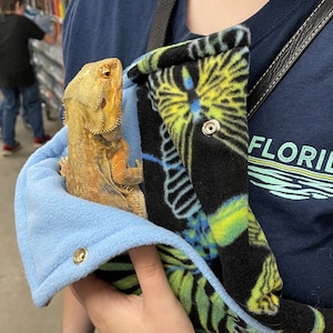 Fleece reptilslingor med justerbar rem bild 6