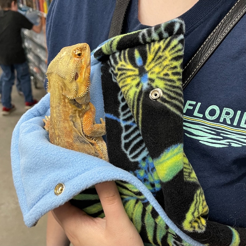 Fleece reptilslingor med justerbar rem bild 6