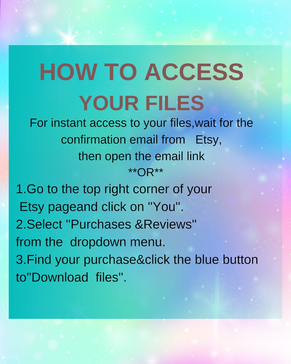 Printable Wall Mural a Visual Digital Product Loaded With Etsy