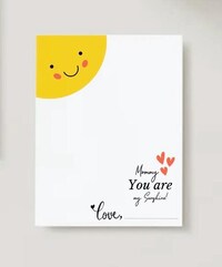 Mommy You Are My Sunshine Handprints Keepsake, Sunshine Handprints, Gift for Mom for Mother's Day from Baby Toddler Prechooler Daycare