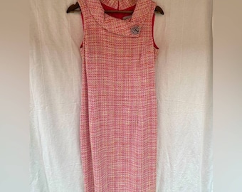 Vintage Dress, Retro Dress, Pink Dress