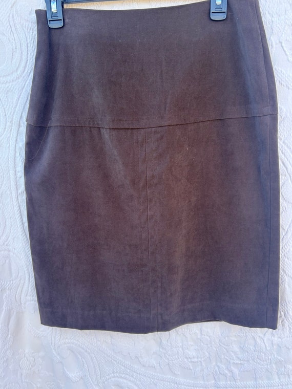 FL Malik Vintage Ultrasuede skirt for women midi … - image 1