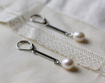 Perlen & Silber oder Gold Ohrringe