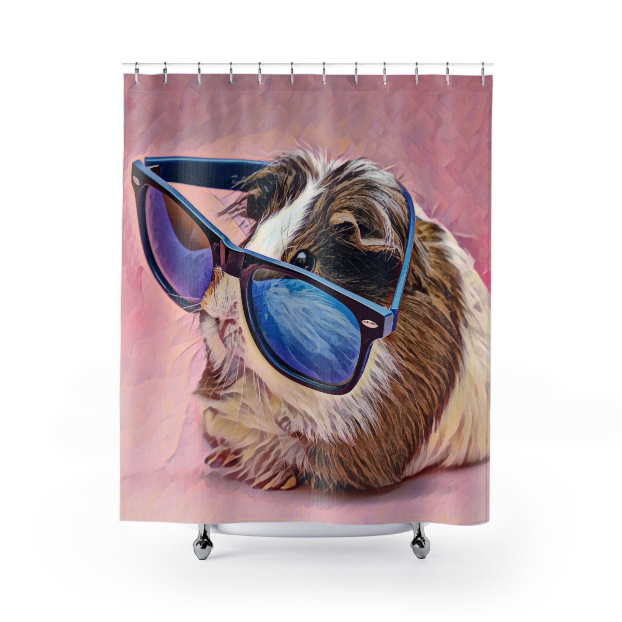 Guinea Pig in Sunglasses Shower Curtain Etsy