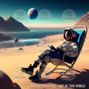 Relaxing on Jupiter Print 1