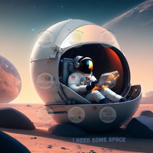 Relaxing on Jupiter Print 1