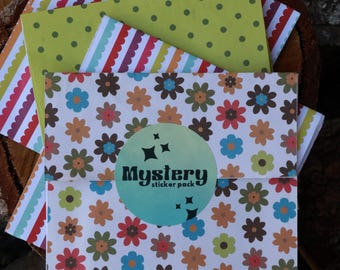 Mystery Vinyl Sticker Pack: 6 Waterproof Die-Cut Designs for Fall, Nature, Beach & Bug Lovers