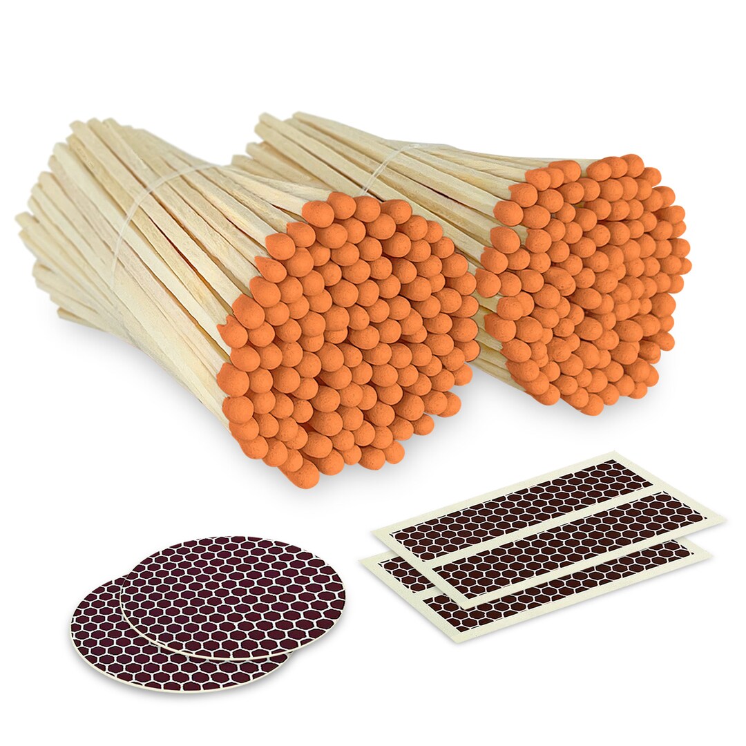 4 Matches 200 Count of Orange striking Stickers Included - Etsy