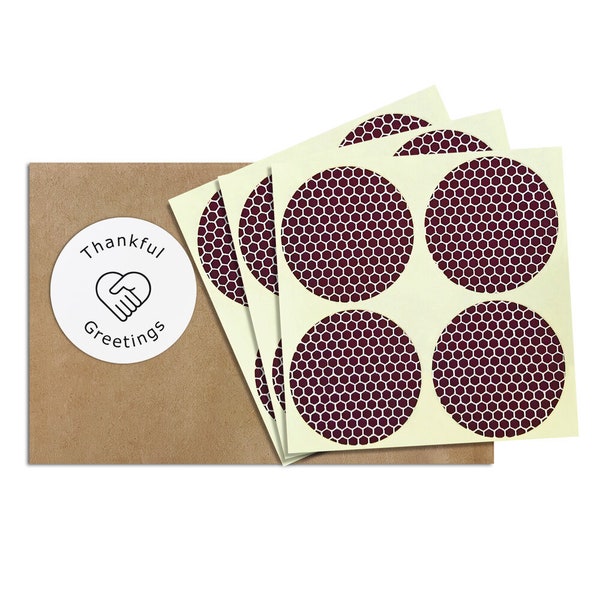 Set of 1.5” Circle Match Striker Stickers – Bumble Pattern Pre-Cut Match Strike Paper with Adhesive to Light Matches (many sizes & colors)