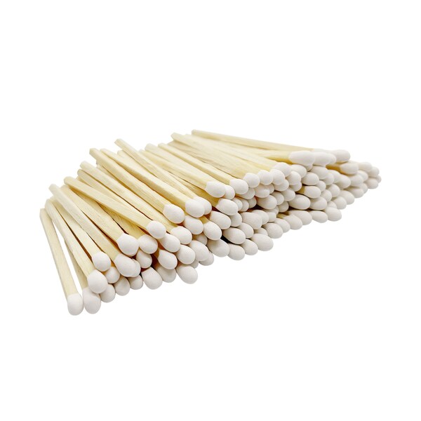 2" Matches - 100 Count of  White (Striking Stickers Included)