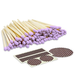 2&quot; Matches - 100 Count of Lilac (Striking Stickers Included)
