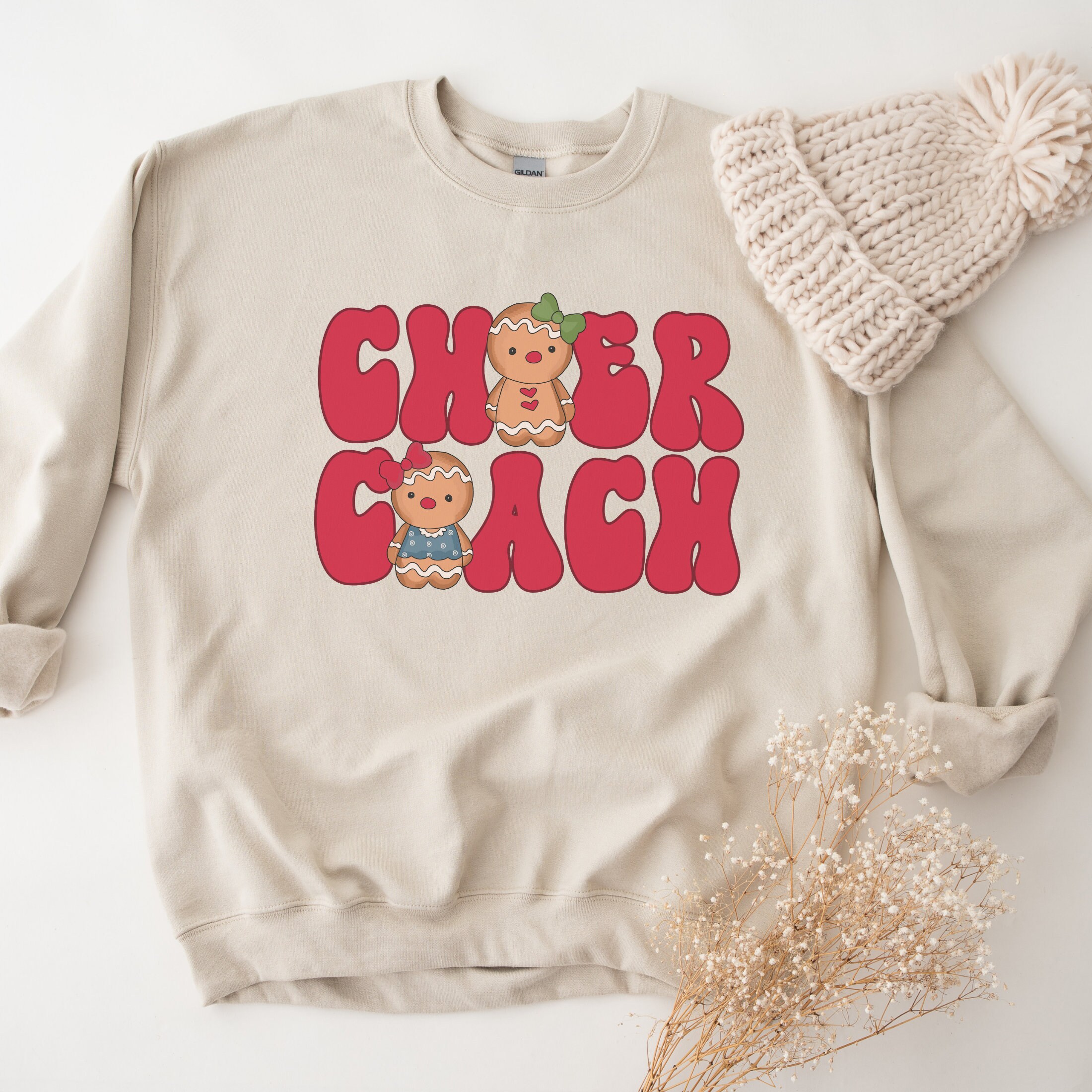 Cheer Coach Shirt for Cheer Coach Sweatshirt Gingerbread Man - Etsy
