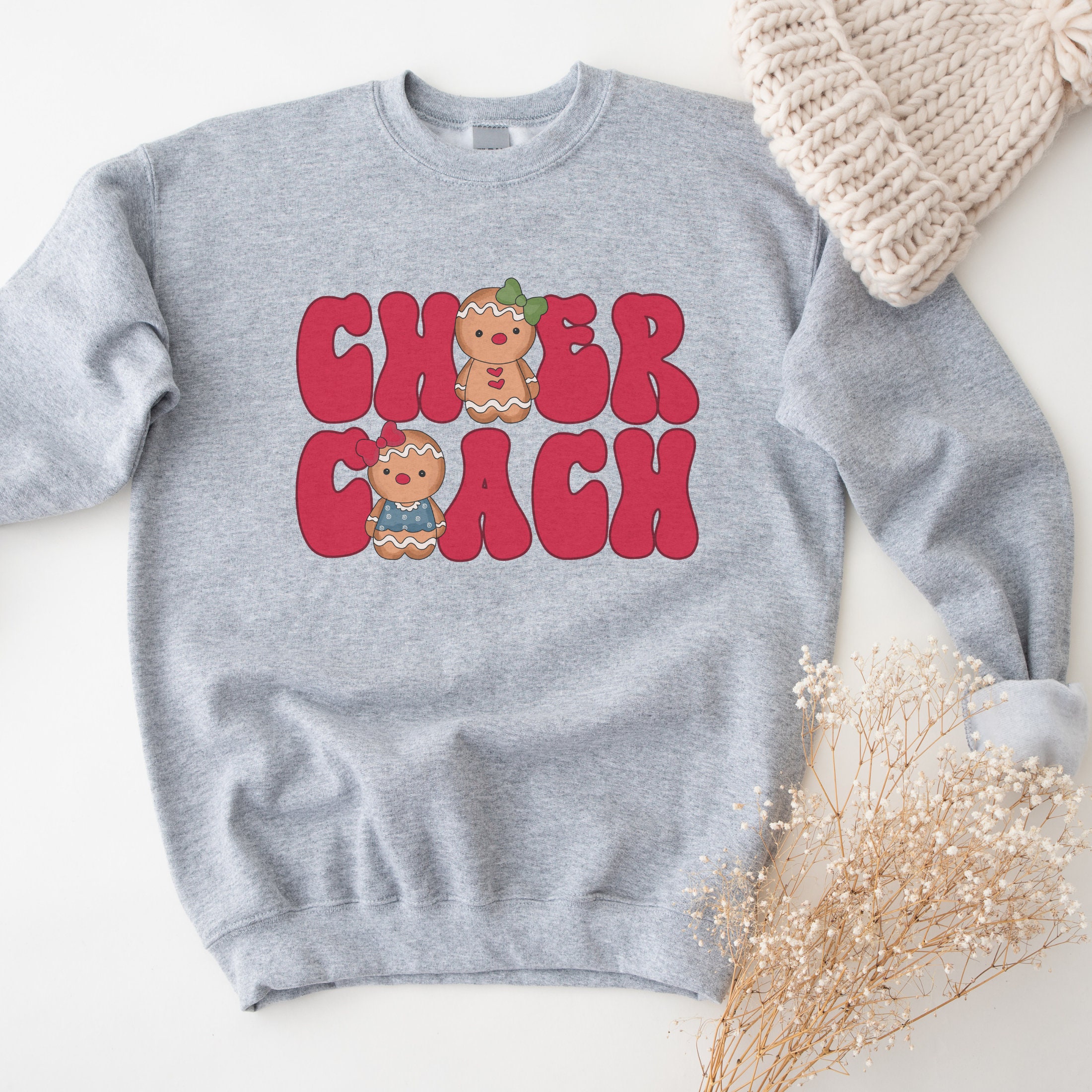 Cheer Coach Shirt for Cheer Coach Sweatshirt Gingerbread Man - Etsy