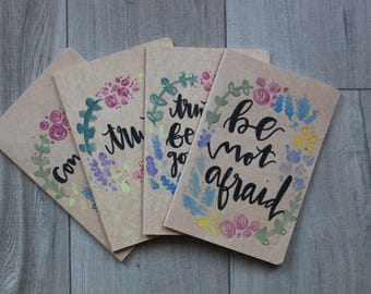 Hand painted Journal | Watercolor Journal | Christian Journal | Inspiration Journal